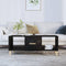 vidaXL Coffee Table Black 102x50x40 cm Engineered Wood
