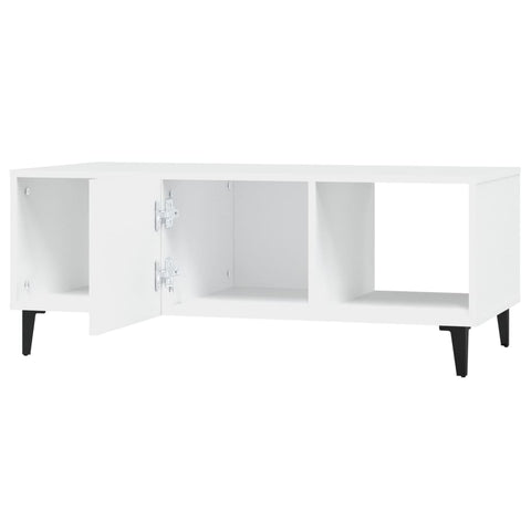 vidaXL Coffee Table White 102x50x40 cm Engineered Wood