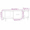 vidaXL Coffee Table Concrete Grey 102x50x40 cm Engineered Wood