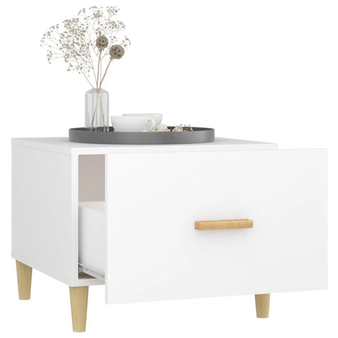 vidaXL Coffee Tables 2 pcs White 50x50x40 cm Engineered Wood