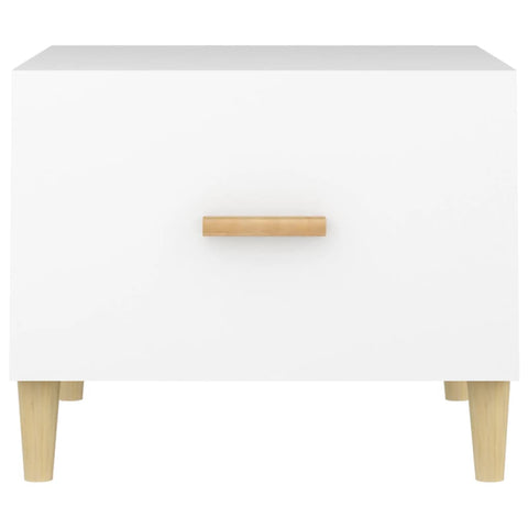 vidaXL Coffee Tables 2 pcs White 50x50x40 cm Engineered Wood