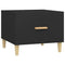 vidaXL Coffee Tables 2 pcs Black 50x50x40 cm Engineered Wood