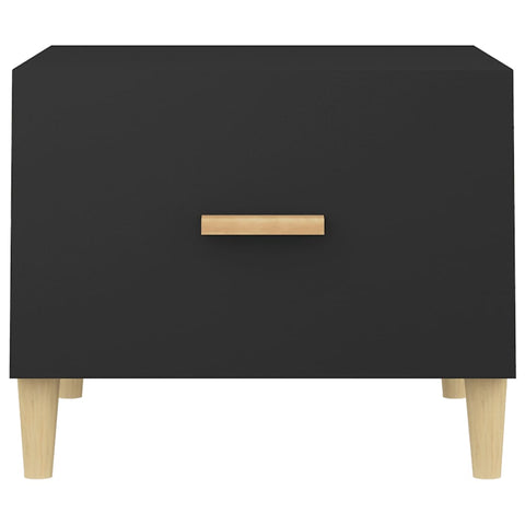 vidaXL Coffee Tables 2 pcs Black 50x50x40 cm Engineered Wood
