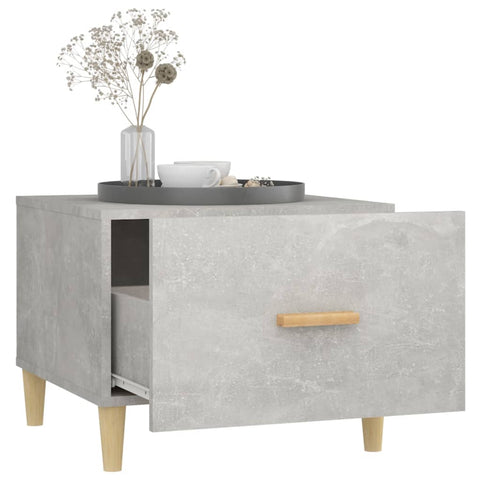 vidaXL Coffee Table Concrete Grey 50x50x40 cm Engineered Wood