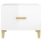 vidaXL Coffee Table High Gloss White 50x50x40 cm Engineered Wood