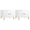 vidaXL Coffee Tables 2 pcs High Gloss White 50x50x40 cm Engineered Wood