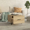 vidaXL Coffee Table with Metal Legs Sonoma Oak 50x50x40 cm