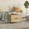vidaXL Coffee Table with Metal Legs Sonoma Oak 50x50x40 cm