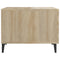 vidaXL Coffee Table with Metal Legs 2 pcs Sonoma Oak 50x50x40 cm