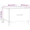 vidaXL Coffee Table with Metal Legs Concrete Grey 50x50x40 cm