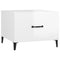 vidaXL Coffee Table with Metal Legs High Gloss White 50x50x40 cm