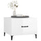 vidaXL Coffee Table with Metal Legs High Gloss White 50x50x40 cm