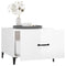 vidaXL Coffee Table with Metal Legs High Gloss White 50x50x40 cm