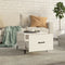vidaXL Coffee Tables with Metal Legs 2 pcs High Gloss White 50x50x40 cm