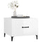 vidaXL Coffee Tables with Metal Legs 2 pcs High Gloss White 50x50x40 cm