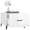 vidaXL Coffee Tables with Metal Legs 2 pcs High Gloss White 50x50x40 cm