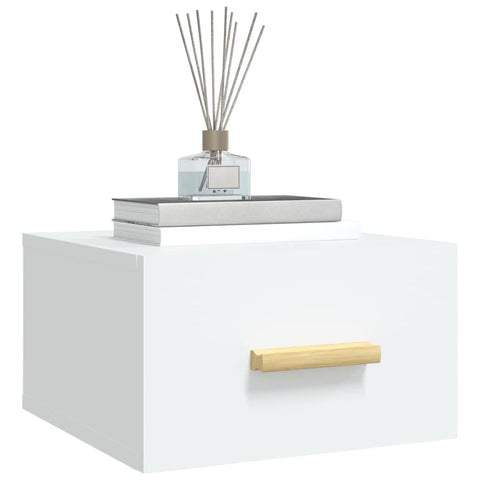 vidaXL Wall-mounted Bedside Cabinet White 35x35x20 cm