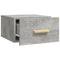 vidaXL Wall-mounted Bedside Cabinet Concrete Grey 35x35x20 cm