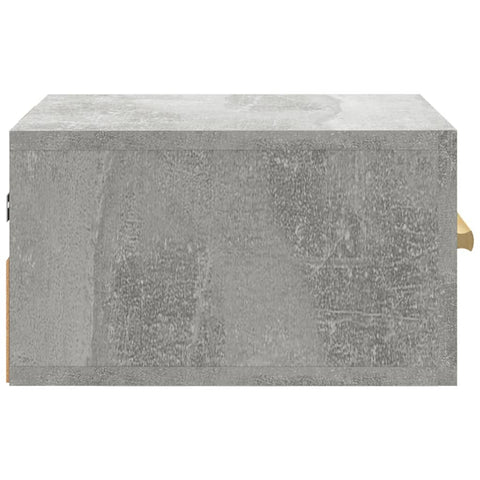 vidaXL Wall-mounted Bedside Cabinet Concrete Grey 35x35x20 cm