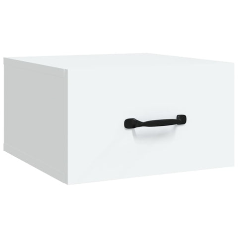 vidaXL Wall-mounted Bedside Cabinet White 35x35x20 cm