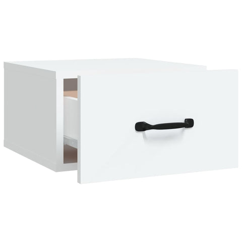 vidaXL Wall-mounted Bedside Cabinet White 35x35x20 cm