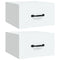 vidaXL Wall-mounted Bedside Cabinets 2 pcs White 35x35x20 cm
