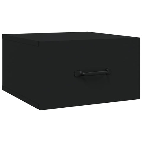 vidaXL Wall-mounted Bedside Cabinets 2 pcs Black 35x35x20 cm