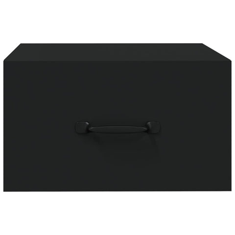 vidaXL Wall-mounted Bedside Cabinets 2 pcs Black 35x35x20 cm
