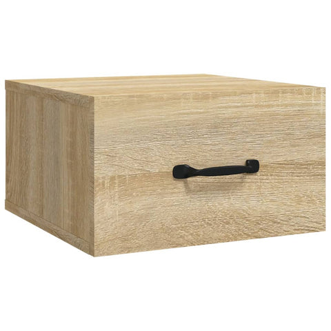 vidaXL Wall-mounted Bedside Cabinet Sonoma Oak 35x35x20 cm