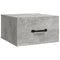 vidaXL Wall-mounted Bedside Cabinet Concrete Grey 35x35x20 cm