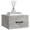vidaXL Wall-mounted Bedside Cabinet Concrete Grey 35x35x20 cm