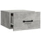 vidaXL Wall-mounted Bedside Cabinet Concrete Grey 35x35x20 cm