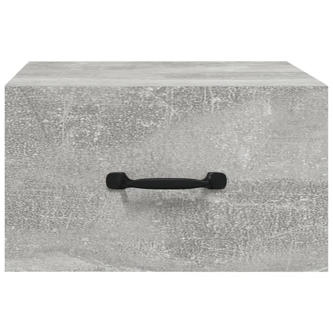 vidaXL Wall-mounted Bedside Cabinets 2 pcs Concrete Grey 35x35x20 cm