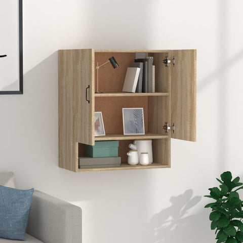 vidaXL Wall Cabinet Sonoma Oak 60x31x70 cm Engineered Wood