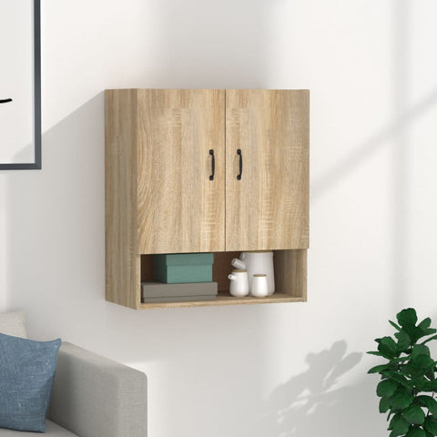 vidaXL Wall Cabinet Sonoma Oak 60x31x70 cm Engineered Wood