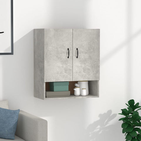 vidaXL Wall Cabinet Concrete Grey 60x31x70 cm Engineered Wood