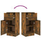 vidaXL Sideboards 2 pcs Smoked Oak 30x30x70 cm Engineered Wood