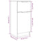 vidaXL Sideboards 2 pcs Smoked Oak 30x30x70 cm Engineered Wood