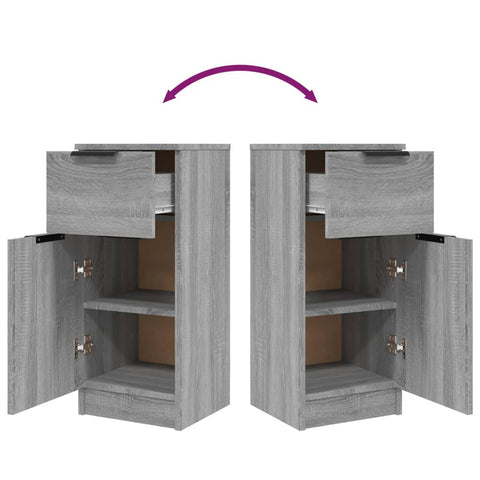 vidaXL Sideboard Grey Sonoma 30x30x70 cm Engineered Wood