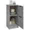 vidaXL Sideboards 2 pcs Grey Sonoma 30x30x70 cm Engineered Wood