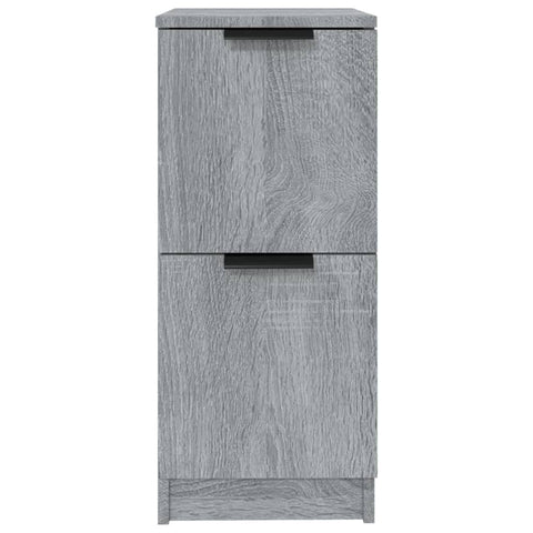 vidaXL Sideboards 2 pcs Grey Sonoma 30x30x70 cm Engineered Wood
