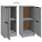 vidaXL Sideboards 2 pcs Grey Sonoma 30x30x70 cm Engineered Wood