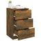 vidaXL Bedside Cabinet Smoked Oak 40x36x65 cm