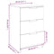 vidaXL Bedside Cabinet Smoked Oak 40x36x65 cm