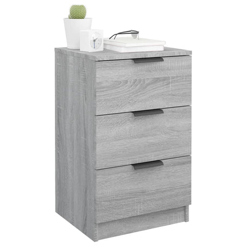 vidaXL Bedside Cabinets 2 pcs Grey Sonoma 40x36x65 cm