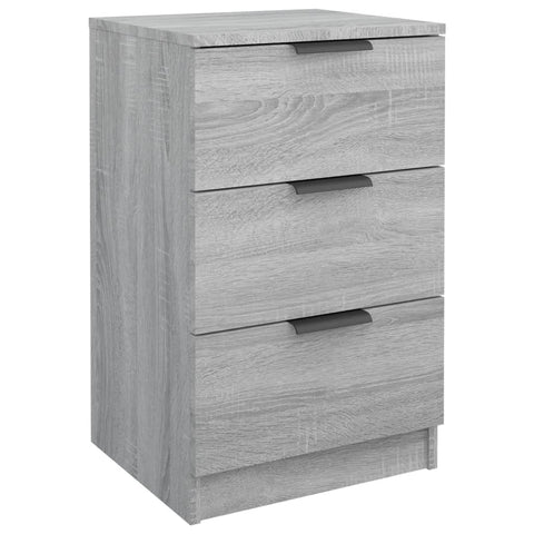 vidaXL Bedside Cabinets 2 pcs Grey Sonoma 40x36x65 cm