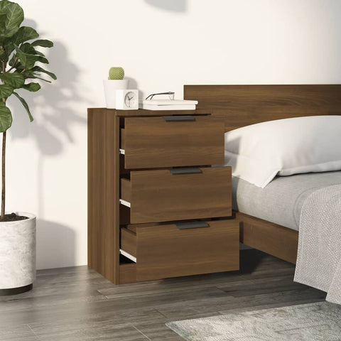 vidaXL Bedside Cabinet Brown Oak 40x36x65 cm