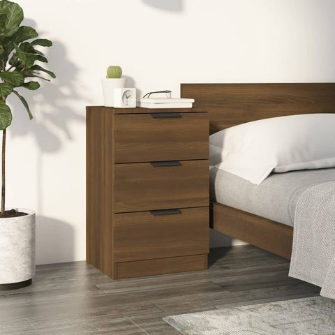 vidaXL Bedside Cabinet Brown Oak 40x36x65 cm