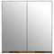 vidaXL Bathroom Mirror Cabinet Smoked Oak 64x20x67 cm
