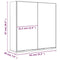vidaXL Bathroom Mirror Cabinet Smoked Oak 64x20x67 cm